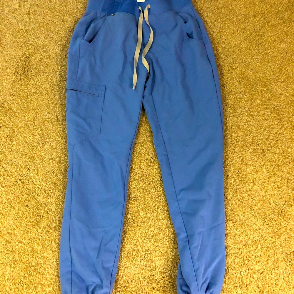 Figs brand seal blue jogger pant